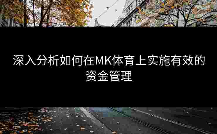 深入分析如何在MK体育上实施有效的资金管理